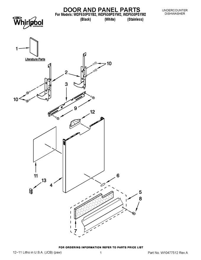 Diagram for WDF530PSYW2