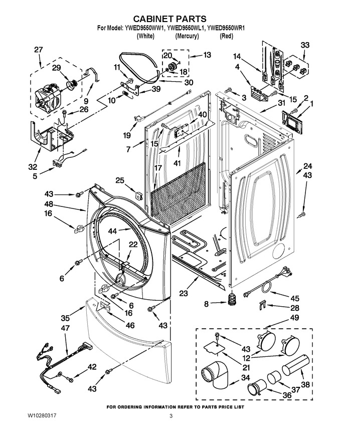 Diagram for YWED9550WL1