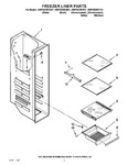 Diagram for 04 - Freezer Liner Parts
