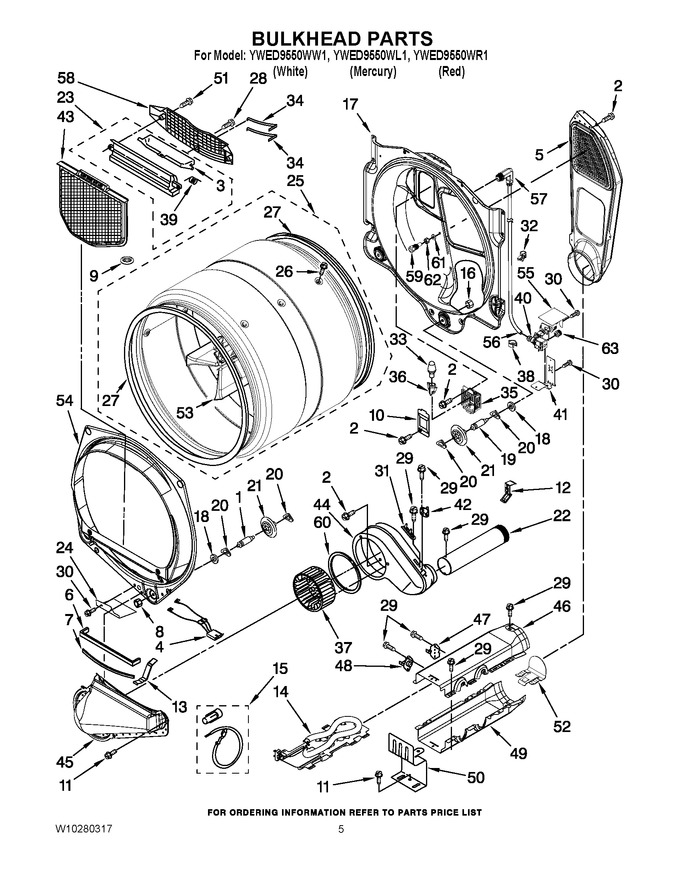 Diagram for YWED9550WR1