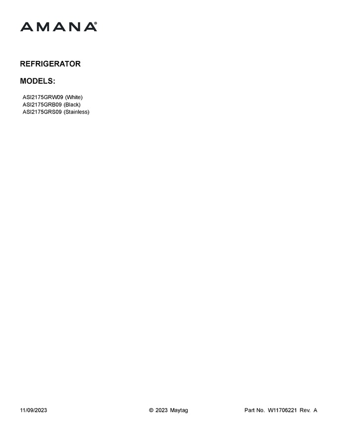 Diagram for ASI2175GRS09