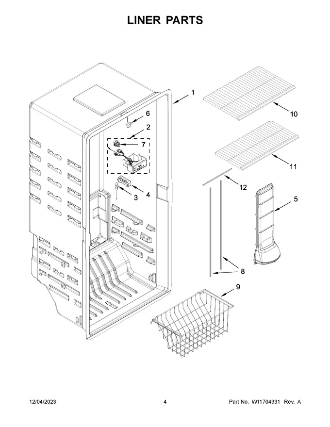 Diagram for WZF34X20DW06
