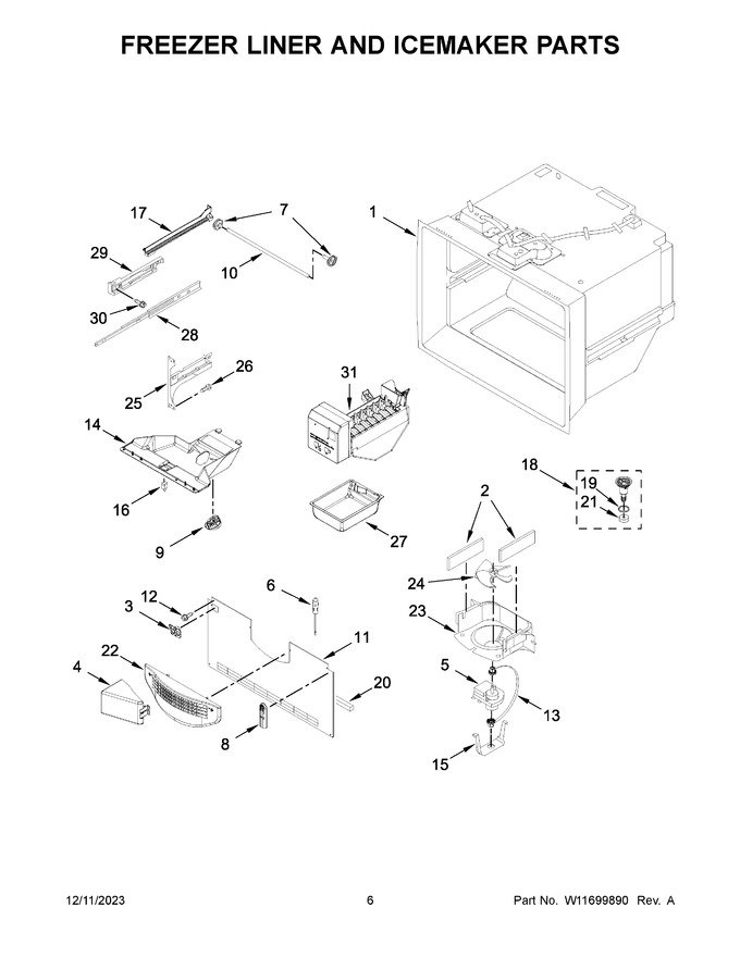 Diagram for WRF535SWHV09
