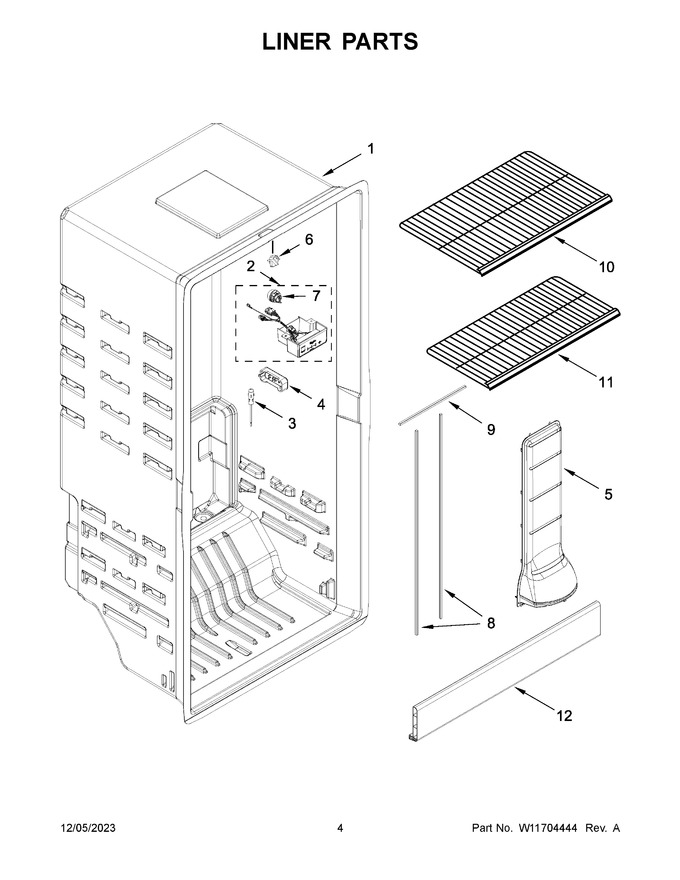 Diagram for WZF34X18DW08