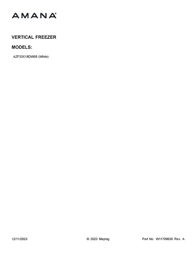 Diagram for AZF33X18DW08
