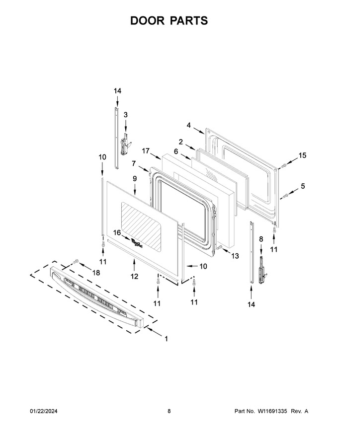 Diagram for WFE550S0LW3