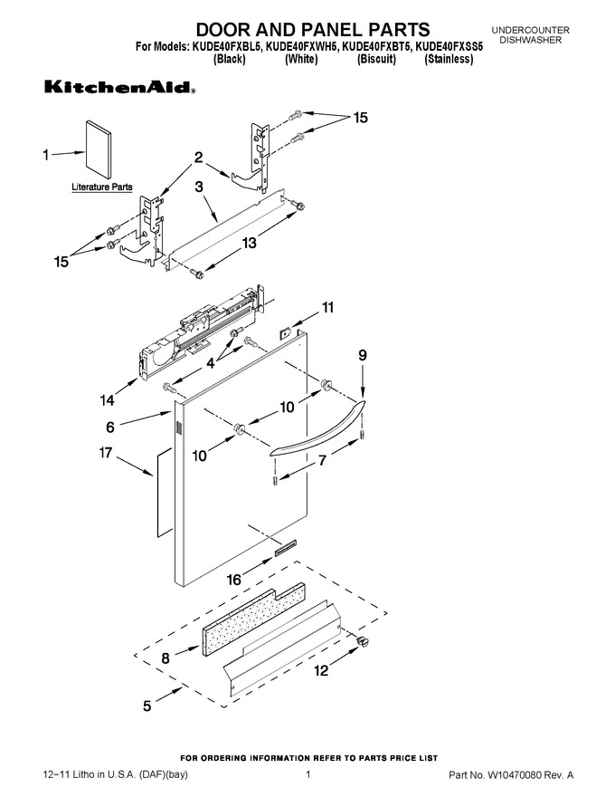 Diagram for KUDE40FXWH5