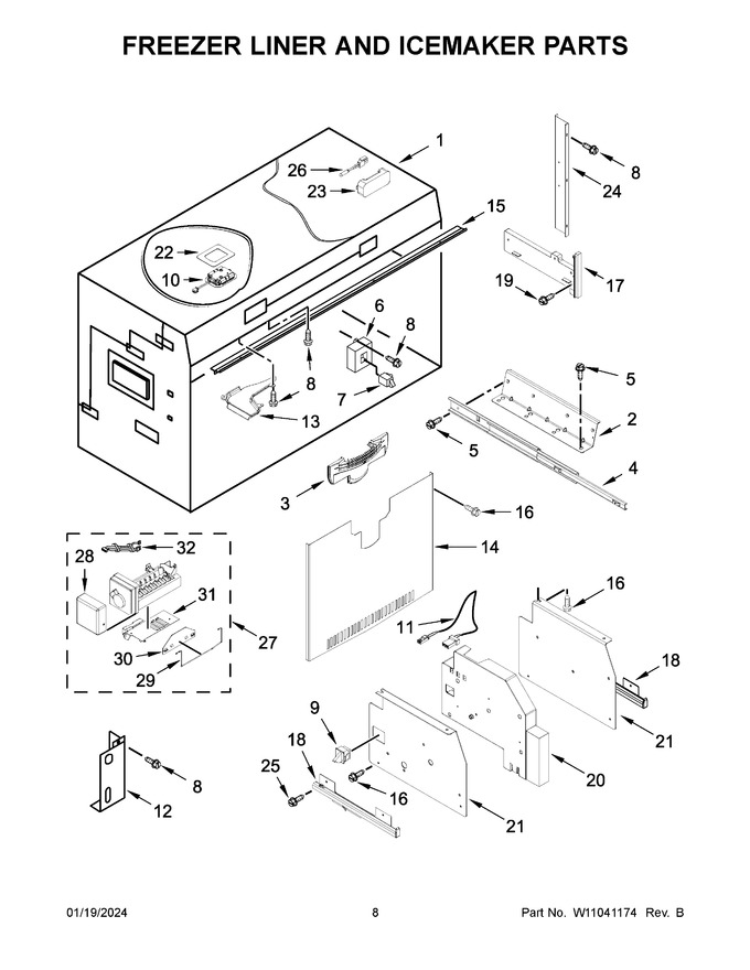 Diagram for JF36NXFXDE01