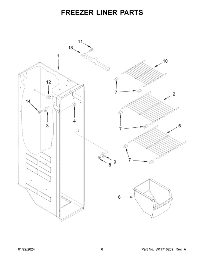 Diagram for WRS335SDHW07