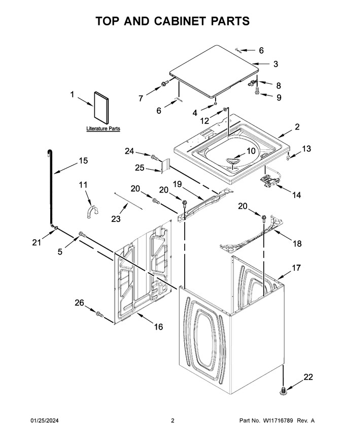 Diagram for 1CWTW4845EW3