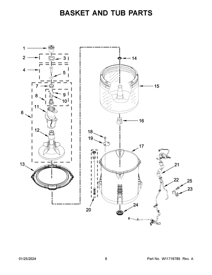 Diagram for 1CWTW4845EW3