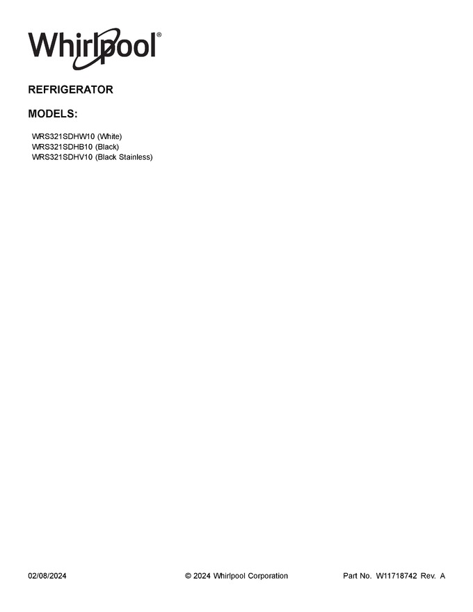 Diagram for WRS321SDHW10