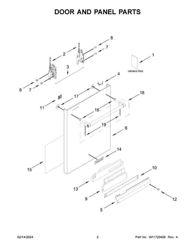 Diagram for KDTE204KWH3