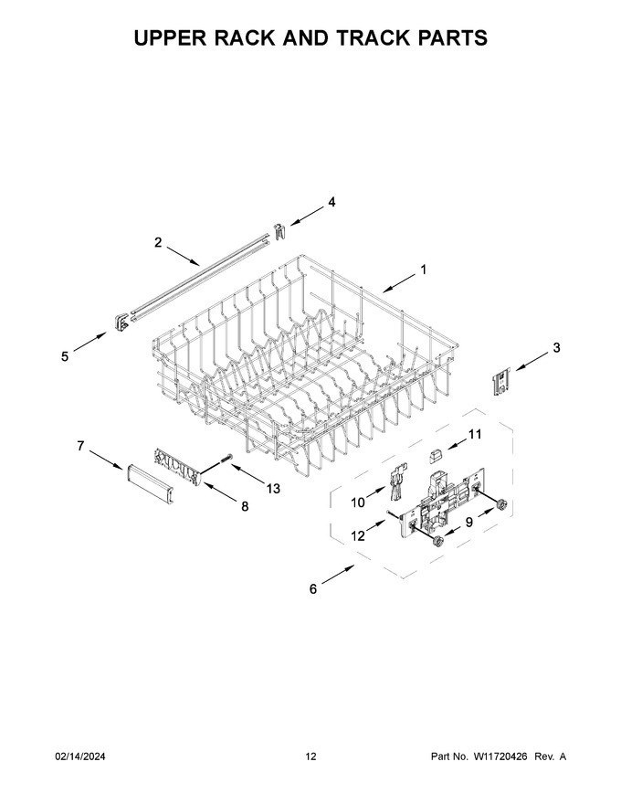 Diagram for KDTE204KWH3