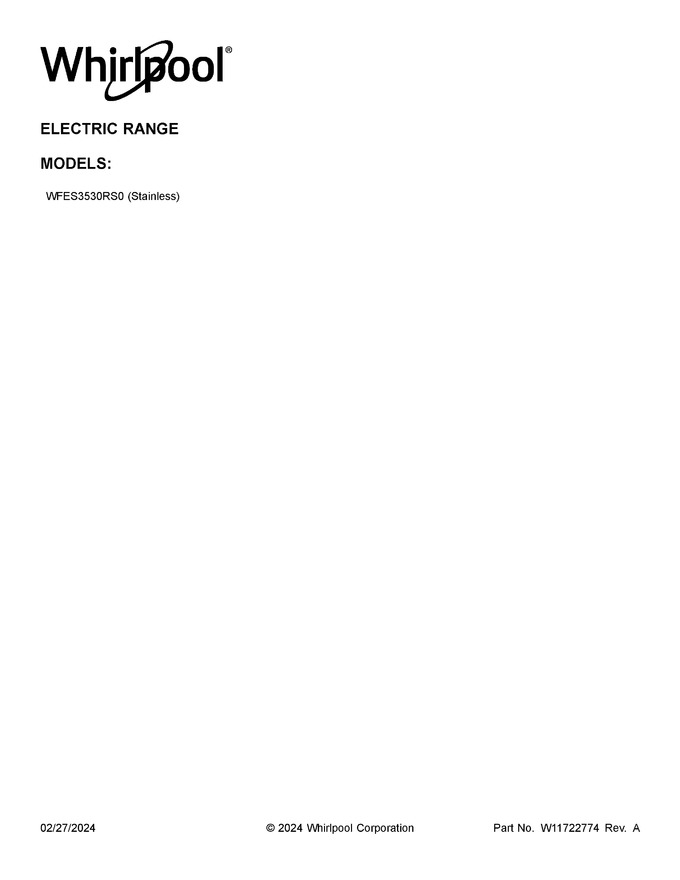Diagram for WFES3530RS0