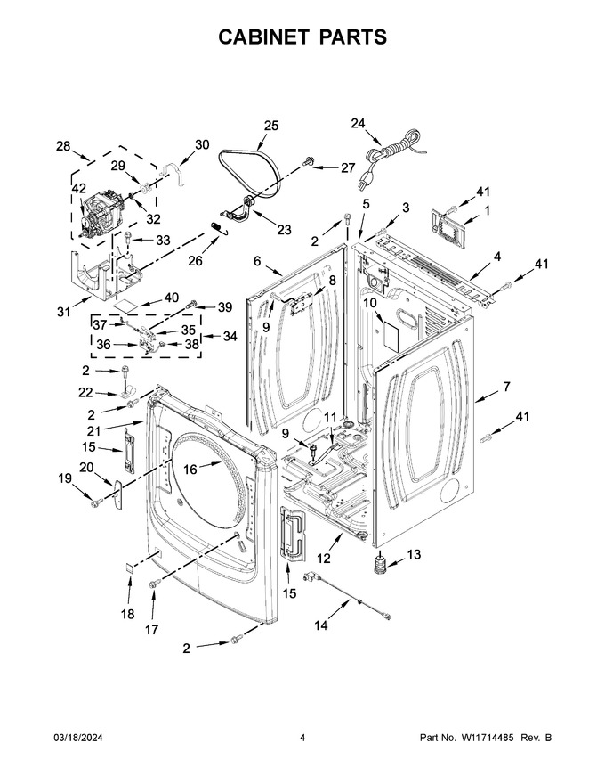 Diagram for WGD560LHW4