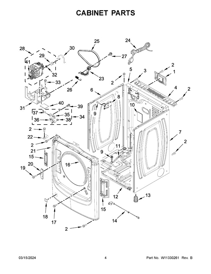 Diagram for WGD560LHW0