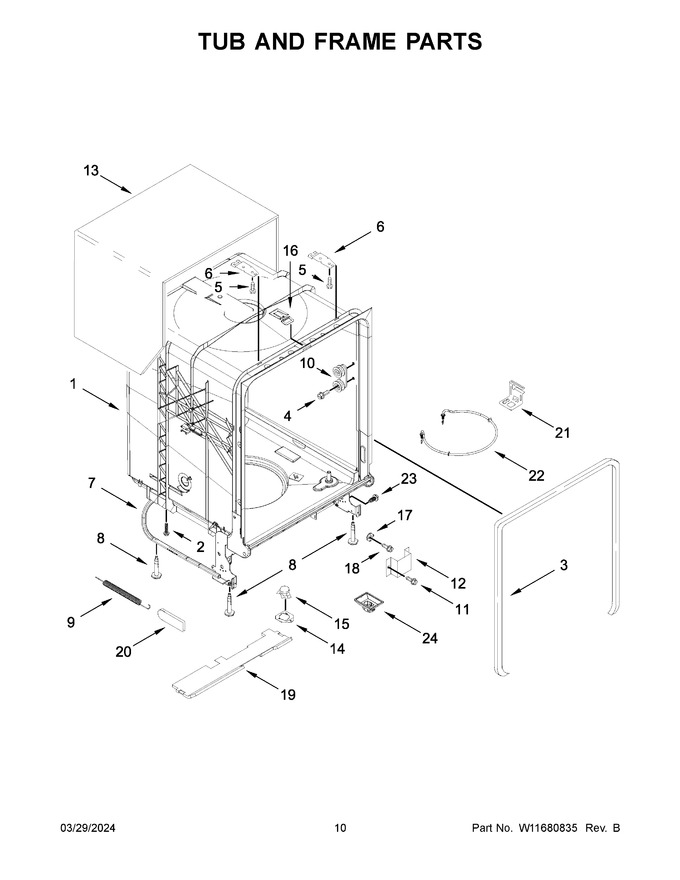 Diagram for WDP540HAMW4