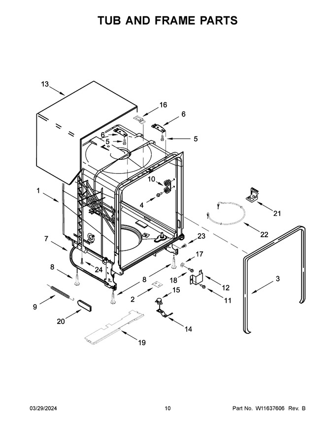 Diagram for WDT540HAMZ0