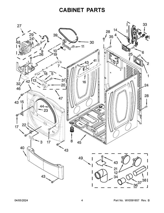 Diagram for WED9051YW1