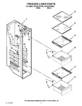 Diagram for 04 - Freezer Liner Parts
