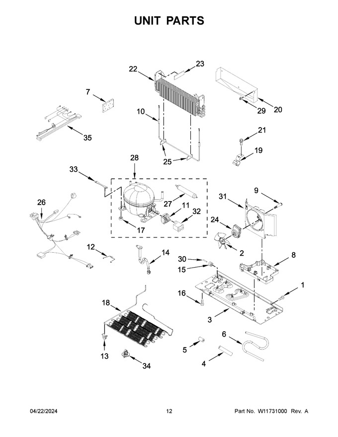 Diagram for WRX735SDHB10