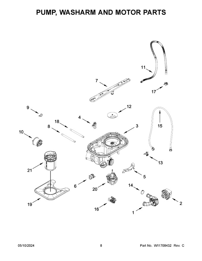 Diagram for WDT550SAPB0