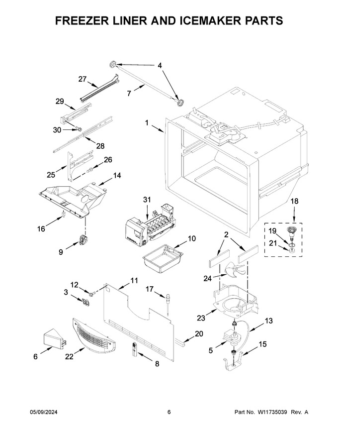 Diagram for WRFF5333PW02