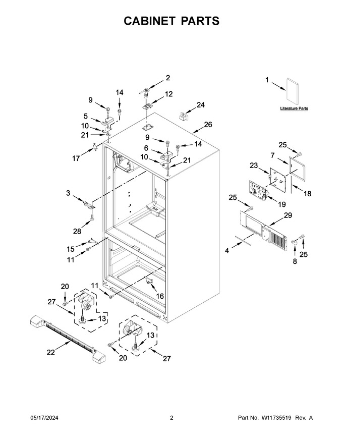Diagram for WRF555SDHW10