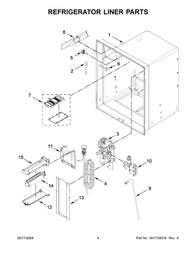 Diagram for WRF555SDHW10
