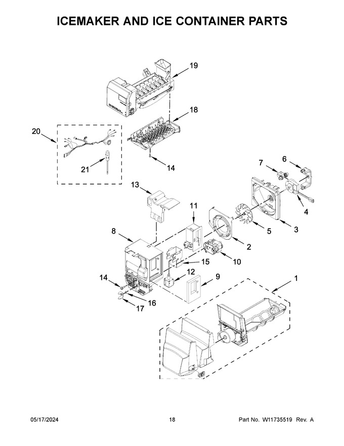 Diagram for WRF555SDHW10