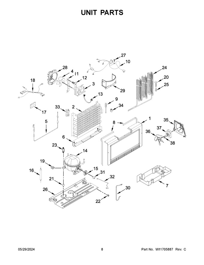 Diagram for MZF34X16DW10