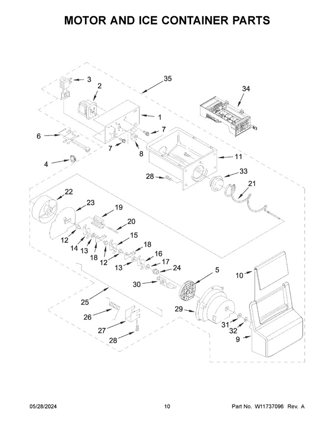 Diagram for WRS325SDHW10