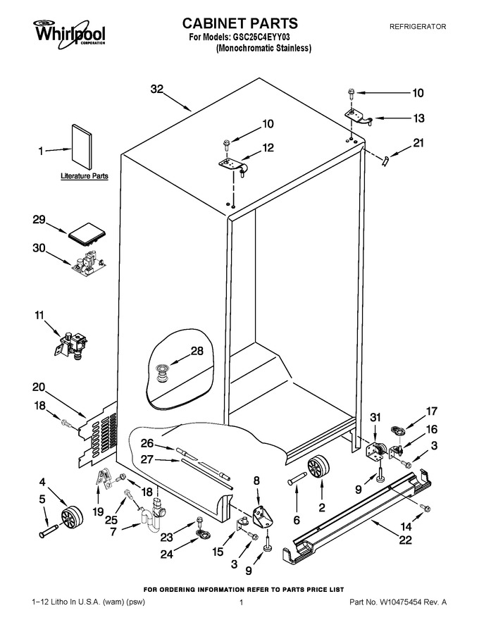 Diagram for GSC25C4EYY03