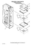 Diagram for 04 - Freezer Liner Parts