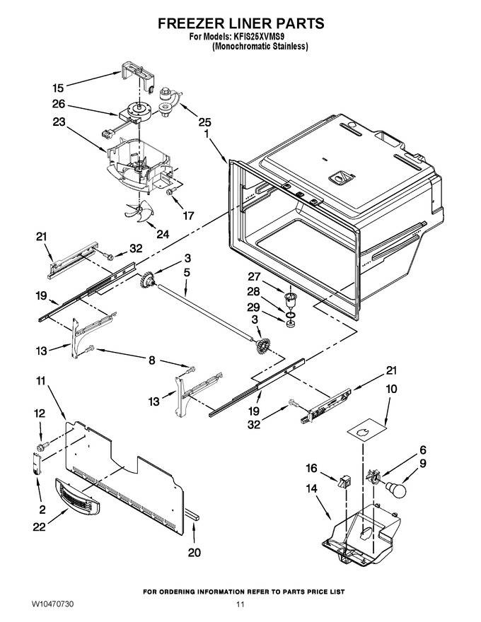 Diagram for KFIS25XVMS9