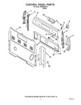Diagram for 02 - Control Panel Parts