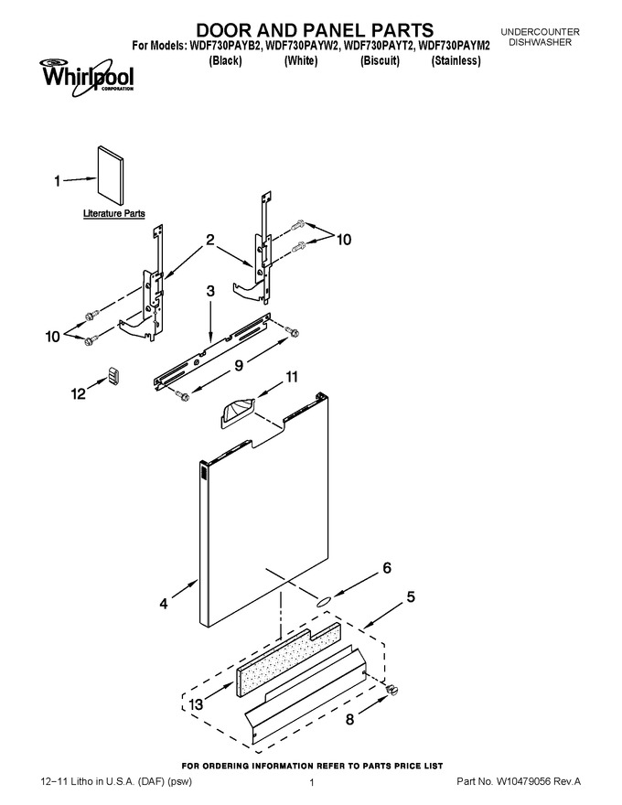 Diagram for WDF730PAYW2