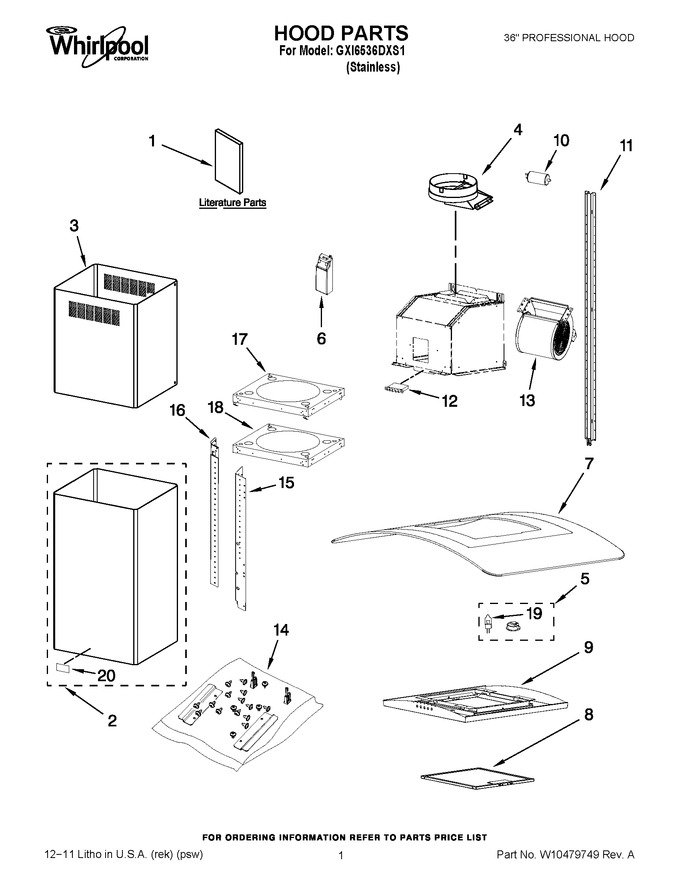 Diagram for GXI6536DXS1