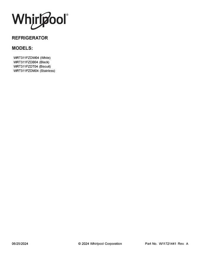 Diagram for WRT311FZDB04