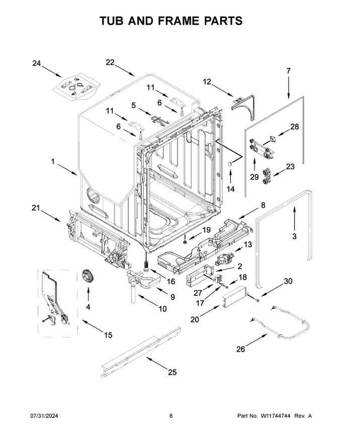 Diagram for KDTE304RPS0