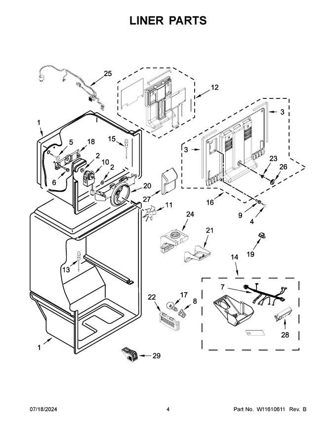 Diagram for WRT138FFDW01