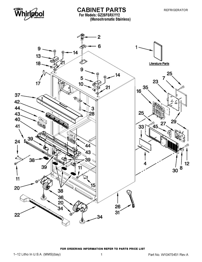 Diagram for GZ25FSRXYY2