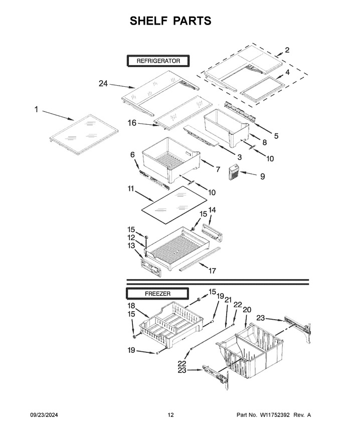 Diagram for KRFF300EWH06