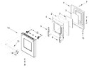 Diagram for Oven Door Parts (18 In)