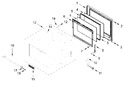 Diagram for Oven Door Parts