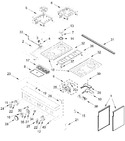 Diagram for Cooktop, Burner And Grate Parts