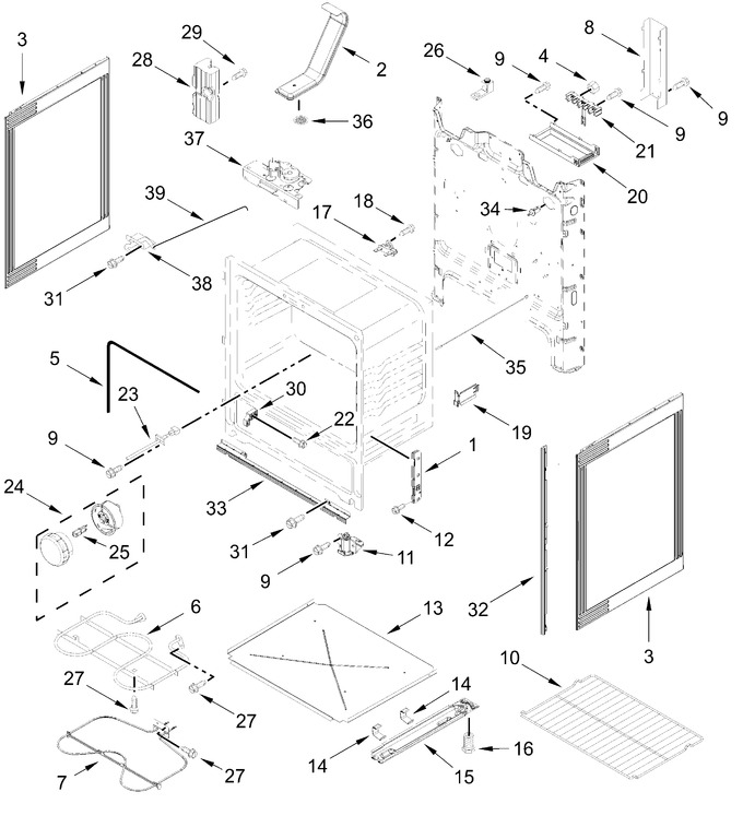 Diagram for CREW3874RW0