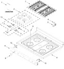 Diagram for Cooktop Parts