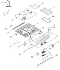 Diagram for Cooktop Parts